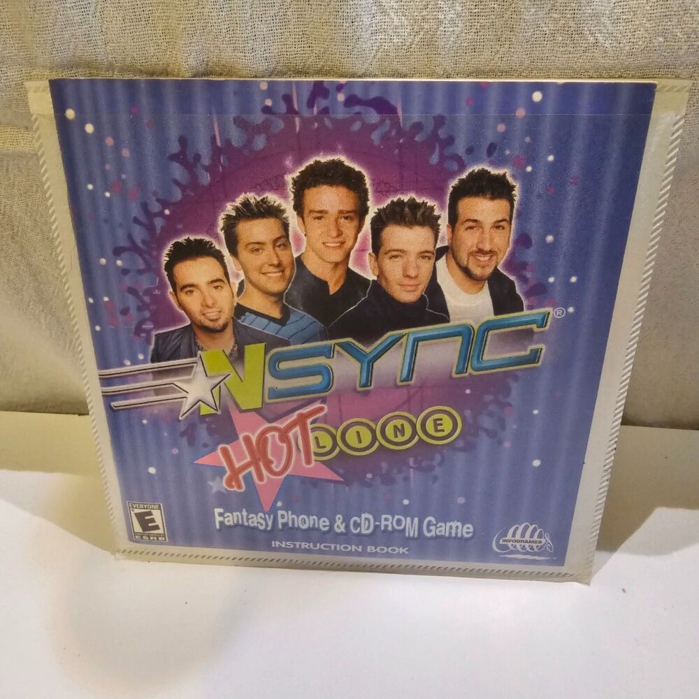 Nsync Hotline Fantasy Phone and CD Rom Game and Instructions NO PHONE